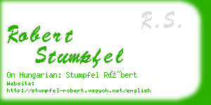 robert stumpfel business card